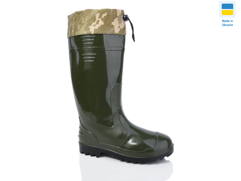 Літма чобіт резина зав'яз. зелений, 6 (41-46), <strong>405</strong>, демісезон