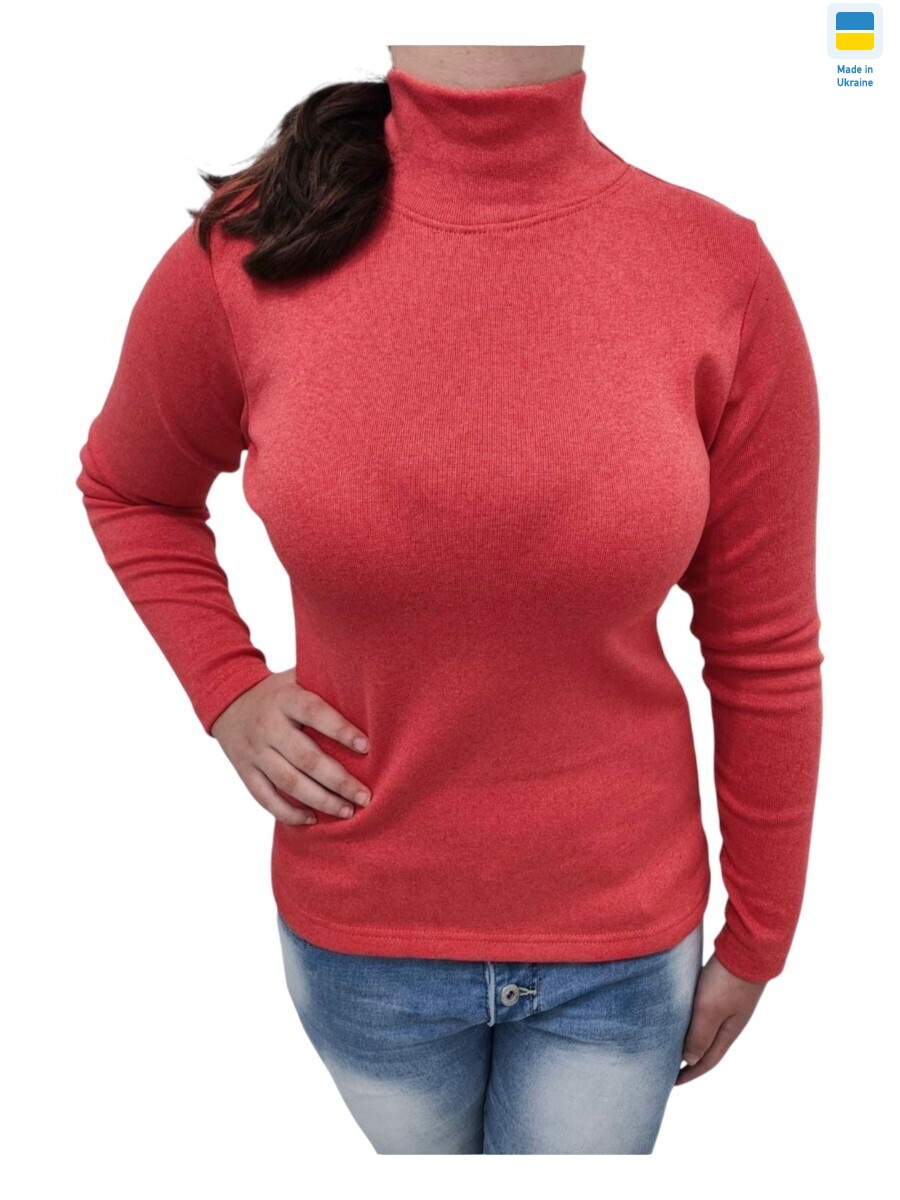 Гольф жіночий кораловий, 6 (S-3XL), <strong>115</strong>, зима