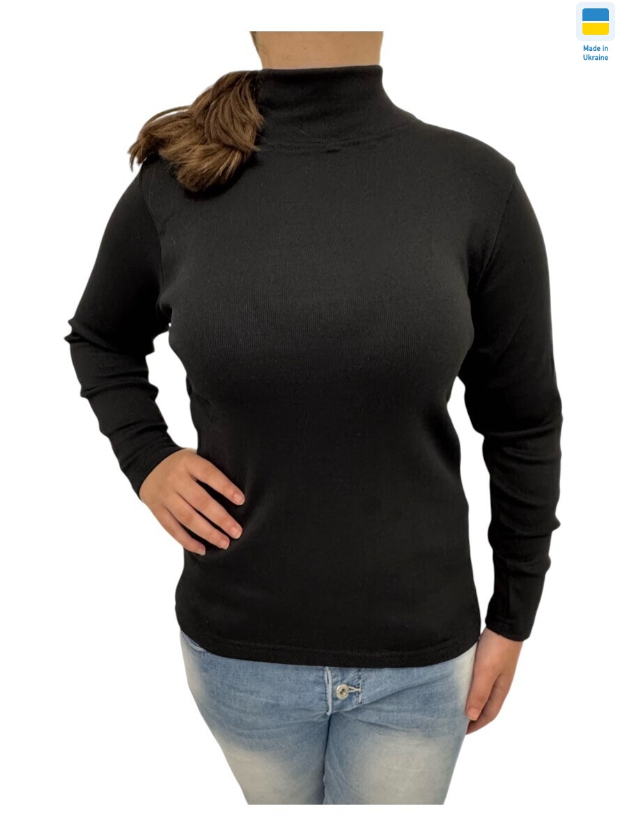 Гольф жіночий чорний, 6 (S-3XL), <strong>115</strong>, зима