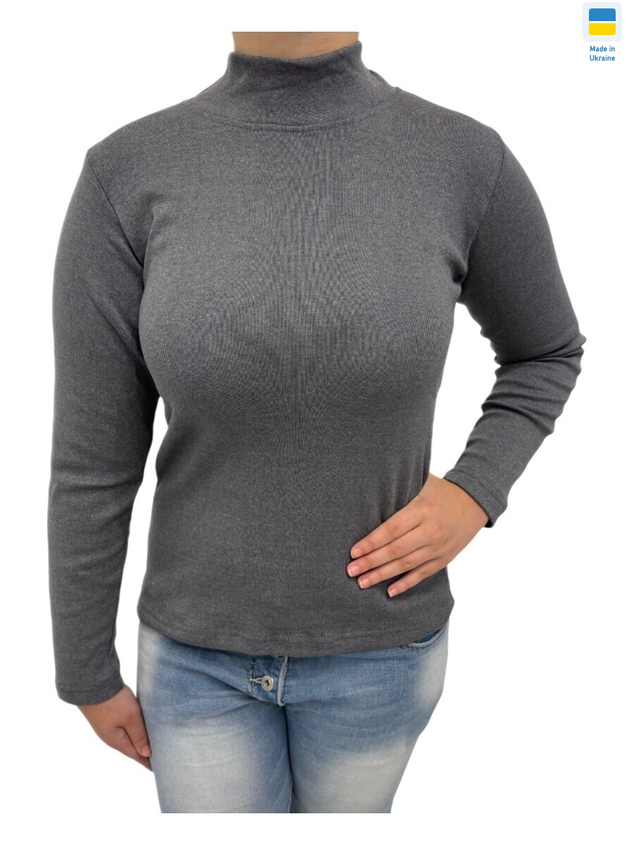 Гольф жіночий т.сірий, 6 (S-3XL), <strong>115</strong>, зима