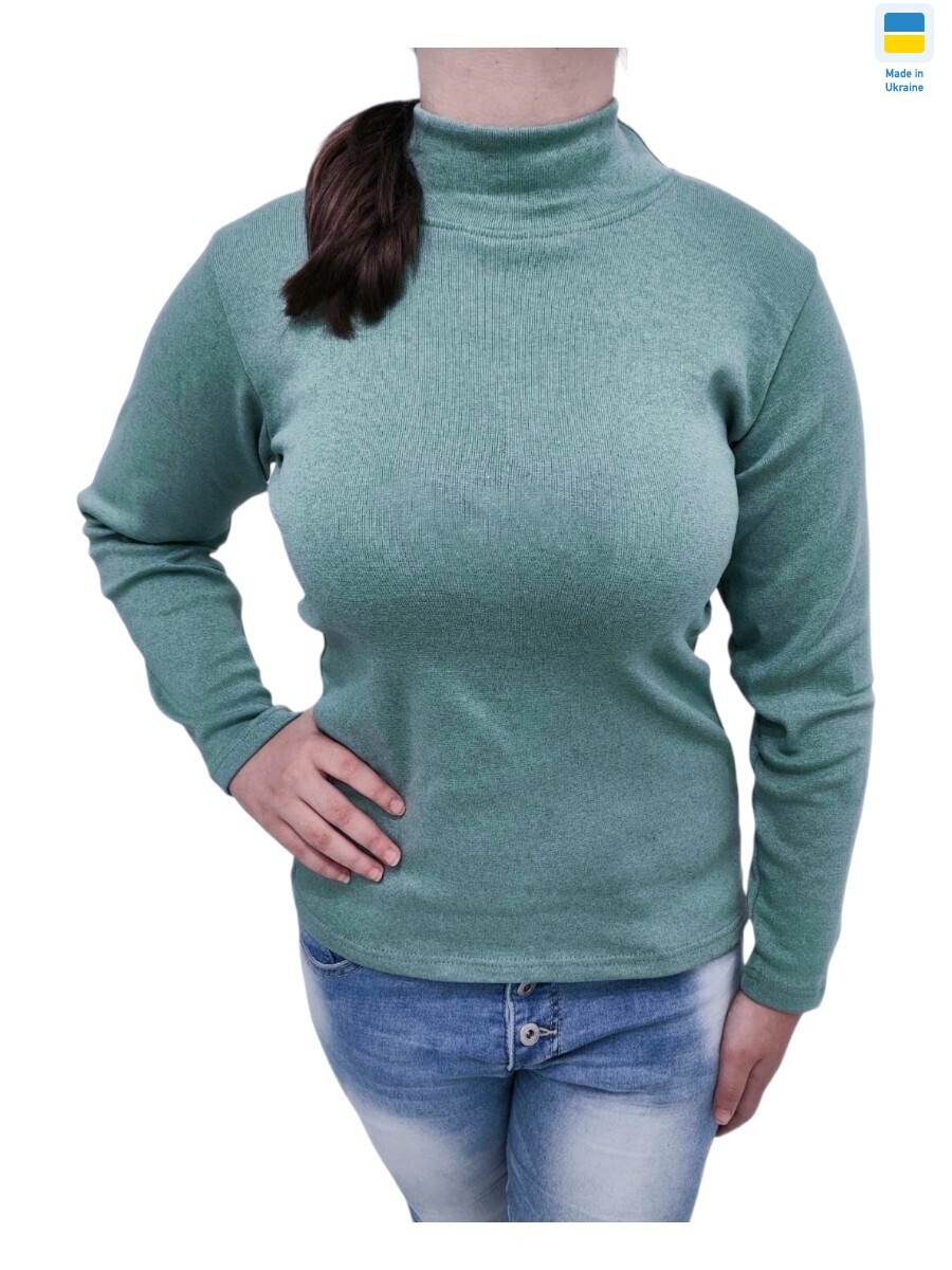 Гольф жіночий м'ятний, 6 (S-3XL), <strong>115</strong>, зима