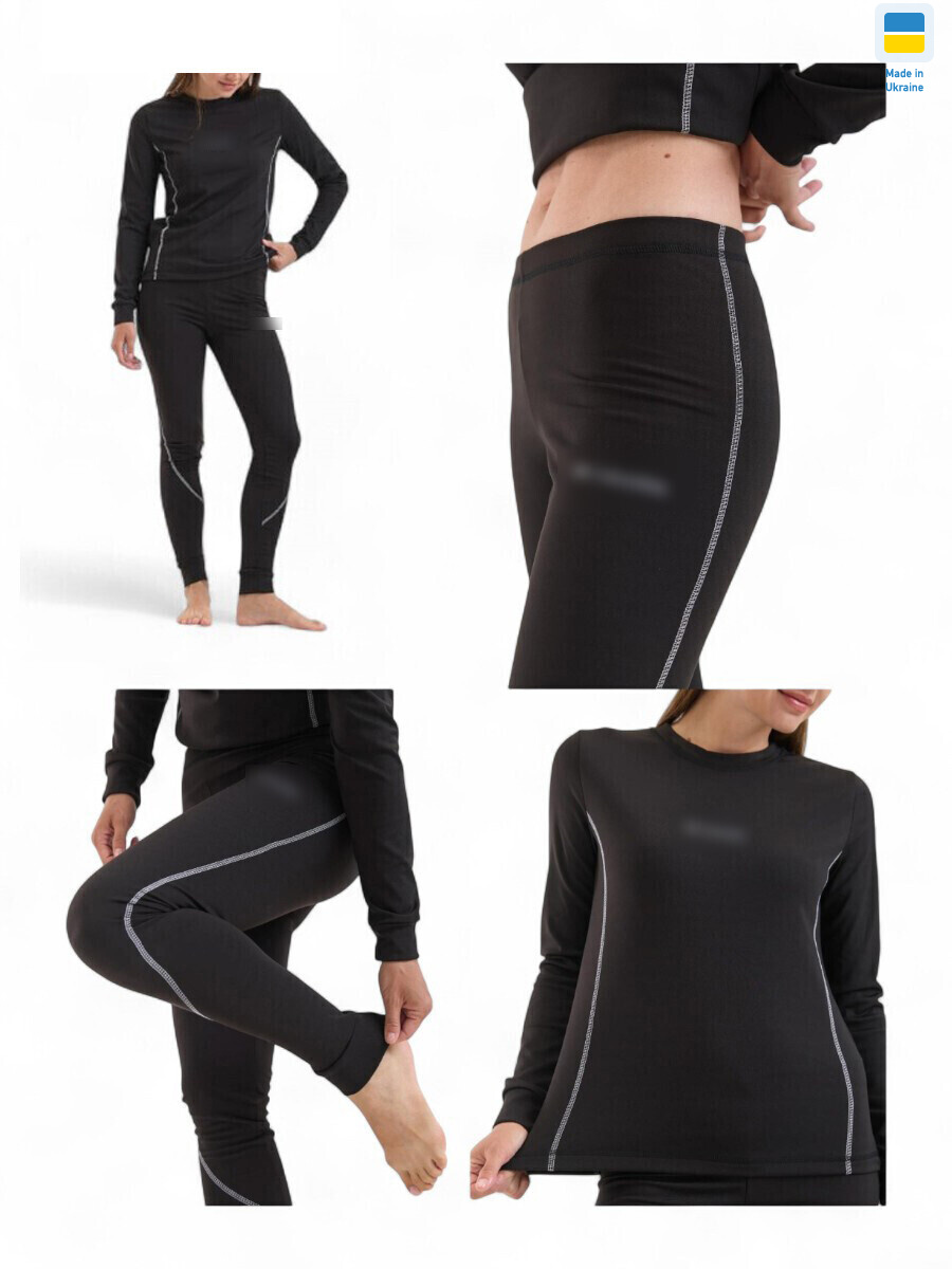 Жіноча термо білизна чорний (S-XL), 4 (S-XL), <strong>410</strong>, зима