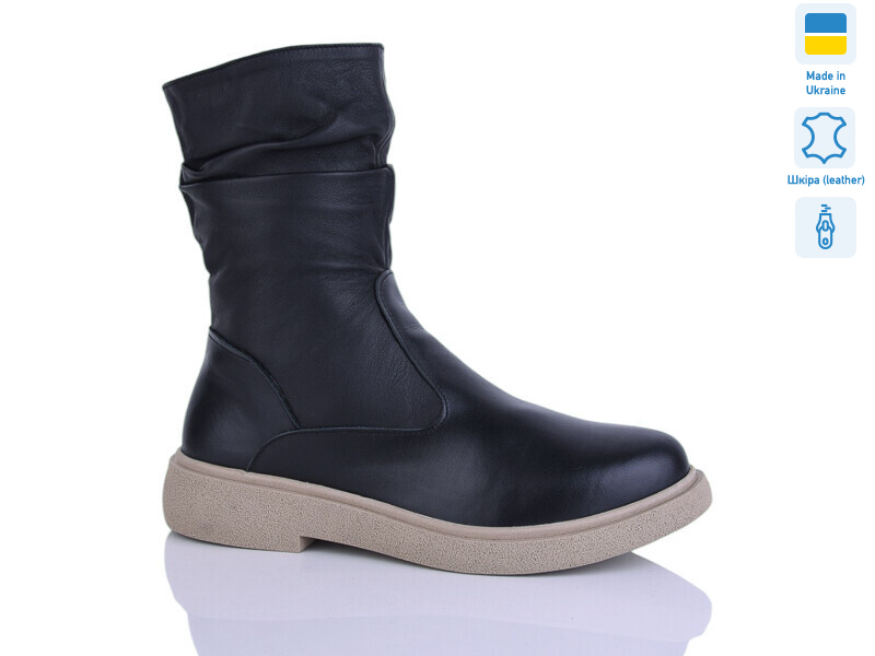 19 чорний к беж-п.зима, 6 (37-41), <strong>980</strong>, зима