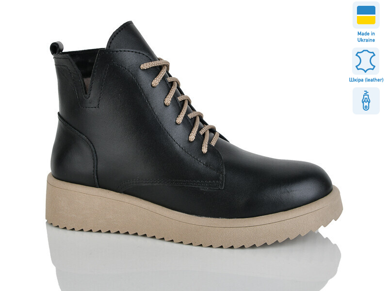 33 чорний беж к. зима, 6 (37-41), <strong>1030</strong>, зима