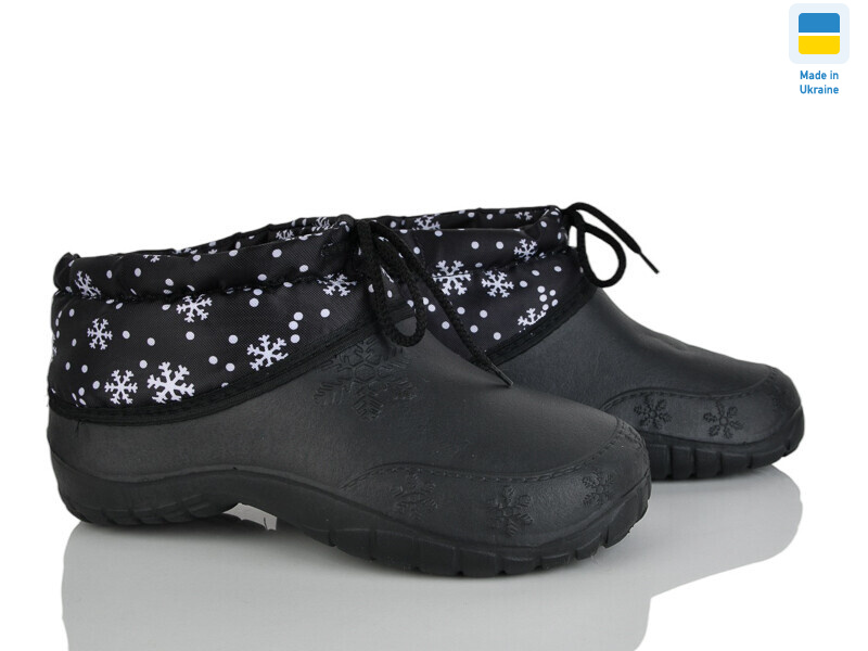 810 калоші сніжинка чорний, 8 (37-41), <strong>145</strong>, зима