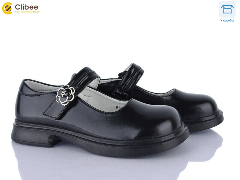 B5709PU black, 6 (32-37), <strong>680</strong>, демісезон