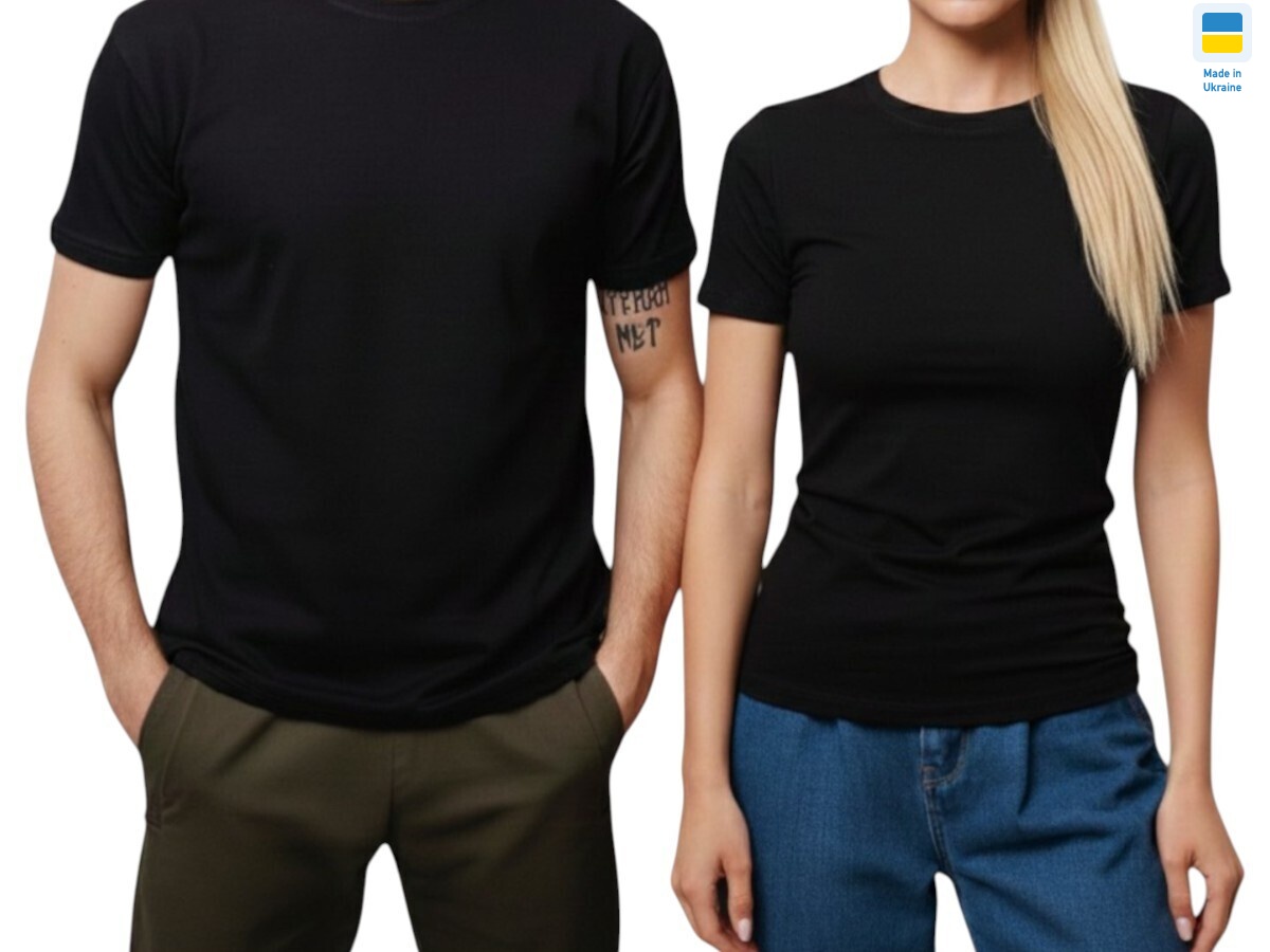 89 парні футболки чорні, 8 (S-2XL), <strong>165</strong>, літо