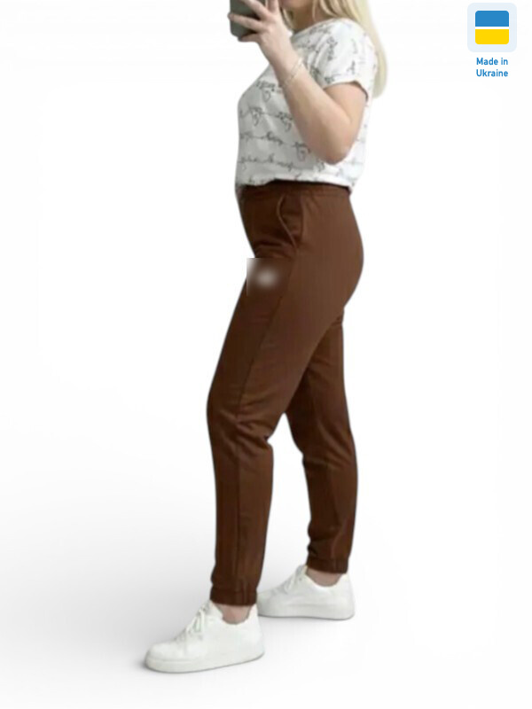 10055-1PU шоколад, 4 (2XL-5XL), <strong>360</strong>, демісезон