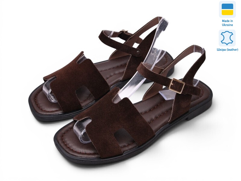 Paradize SAN-7505 коричневий замш, 6 (36-40), <strong>649</strong>, літо