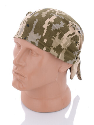 Бандана тонка х/б піксель, 5 (One size), <strong>65</strong>, літо