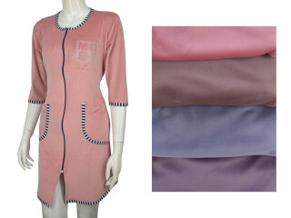 Халат велюр 001-1 mix, 4 (42-48), <strong>360</strong>, демісезон