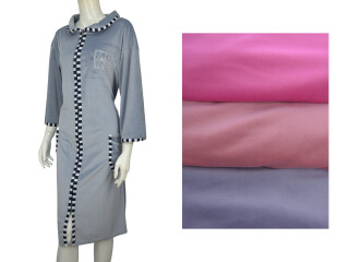 Халат батал велюр 001-4 mix, 3 (60-64), <strong>410</strong>, демісезон