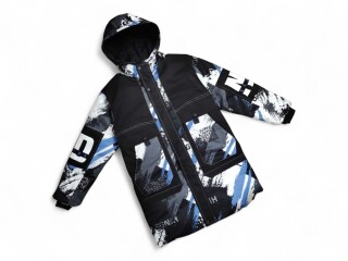 2555 чорна з синій, 4 (L-3XL), <strong>26.5</strong>, зима