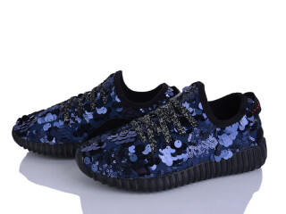 Кросівки блиск синій, 8 (36-40), <strong>220</strong>, демісезон