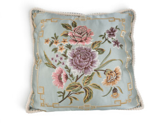 Гобелен 4 квітки в квадраті (99031) блакитний 55x55см, 2 (One size), <strong>125</strong>